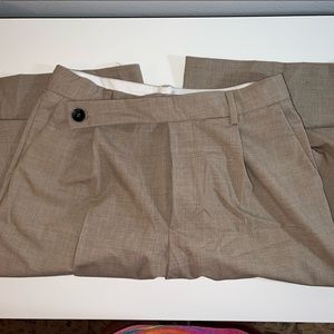 Beige Asymmetrical menswear trousers